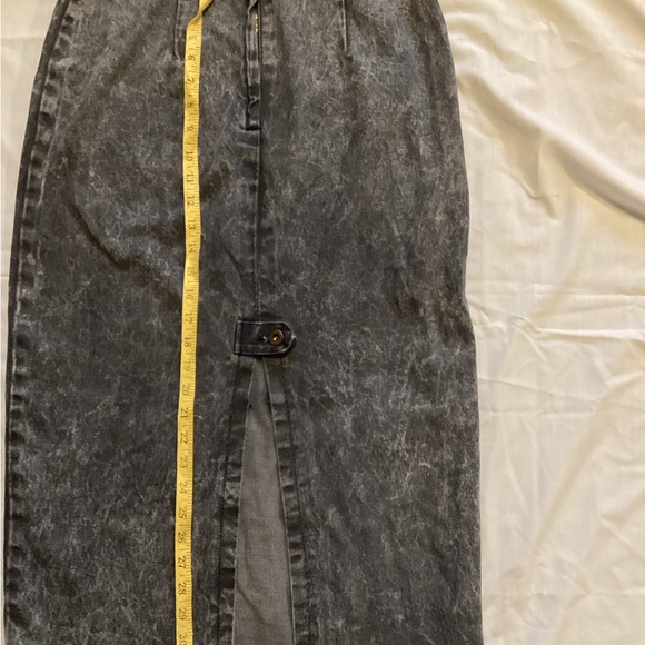 Gray Jeans Skirt Long Size M - Picture 3 of 6